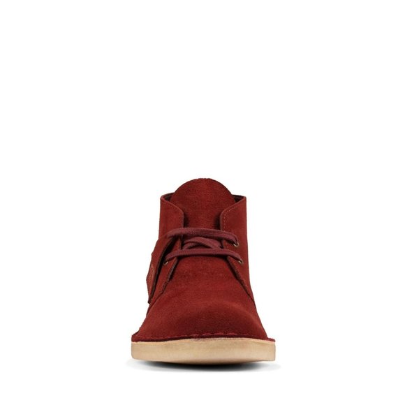 clarks Mens Desert Boot Rust Brown Suede main image 6
